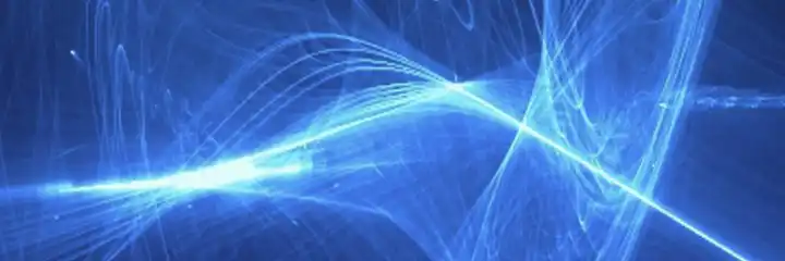 White shocks on a blur background, representing nerves