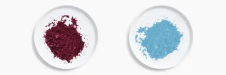 Cobalt II in maroon and blue forms