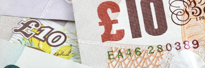 A number of ten pound notes